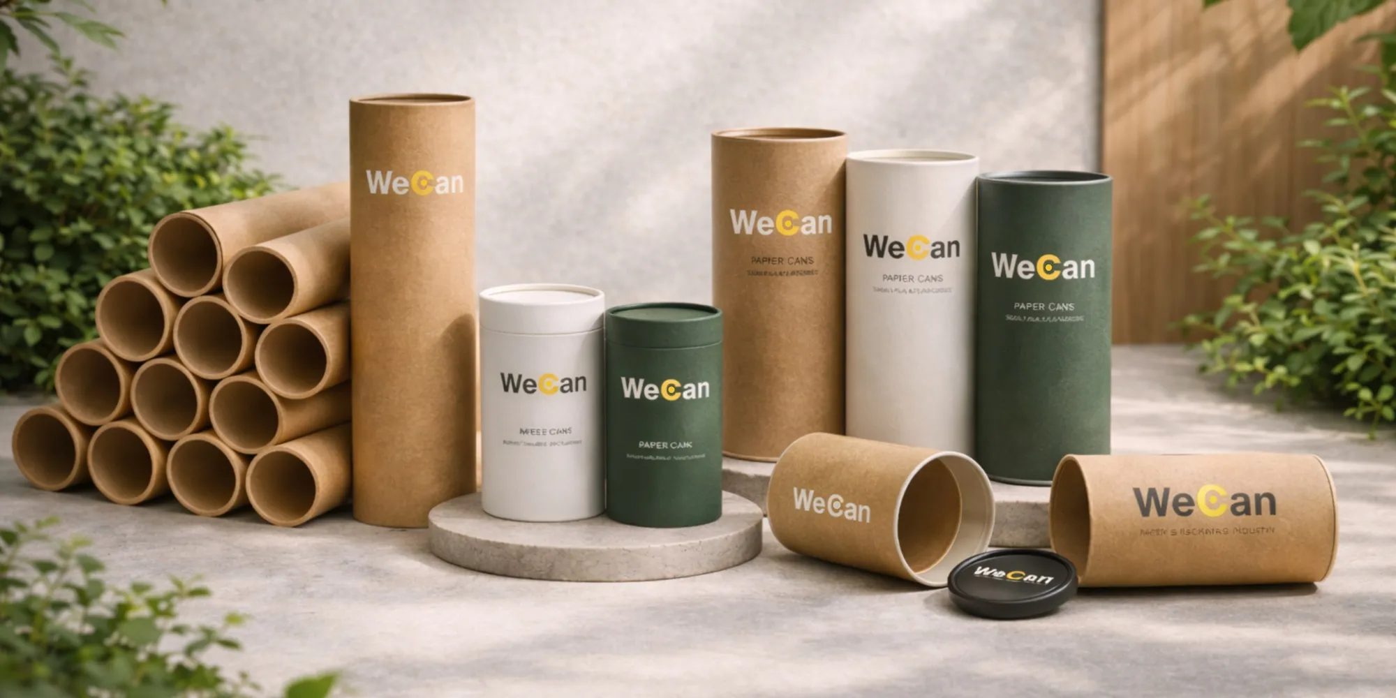 Kraft paper cans and paper cores